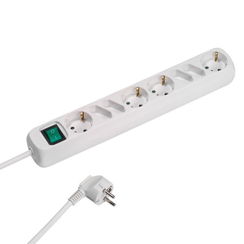 Multipresa bianca schuko - multipresa, 4