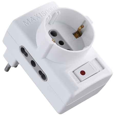 Adattatore triplo con - adattatore,