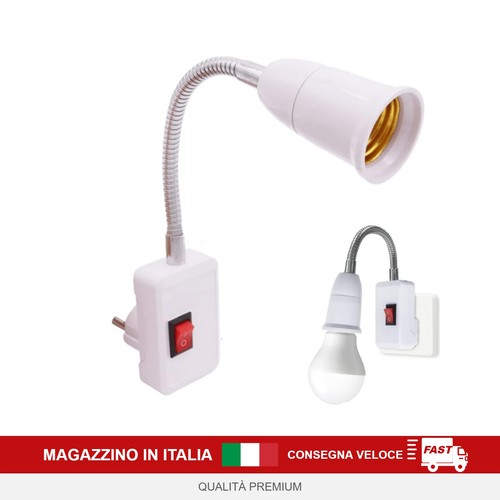 Portalampada e27 con - portalampada,
